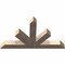 Ekena Millwork Saratoga Smooth Timber Gable Bracket, Douglas Fir, 60"W x 35"H x 5 1/2"D x 5 1/2"F, 14/12 Pitch GBW060X35X0606SAR00SDF - alternate 4